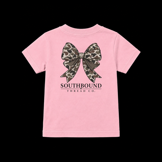 Toddler Vintage Camo Bow